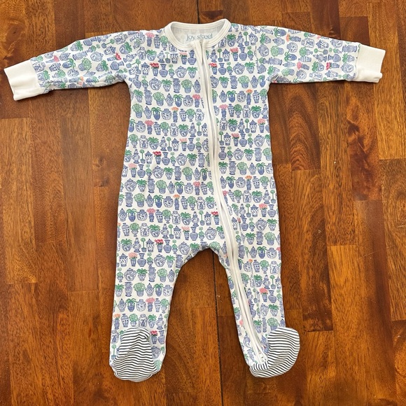 Joy Street Other - Joy Street Chinoiserie Baby Footie Double-Zipper